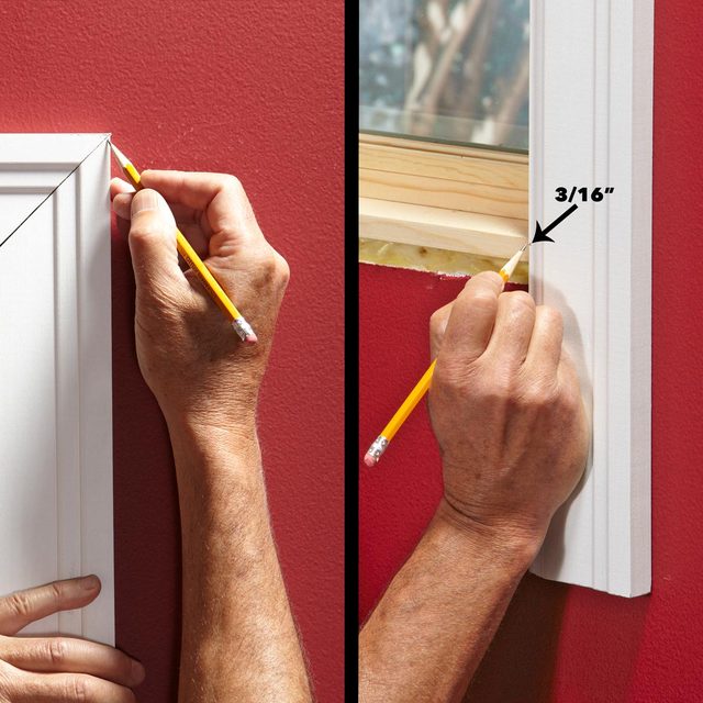 cut window trim sides to length
