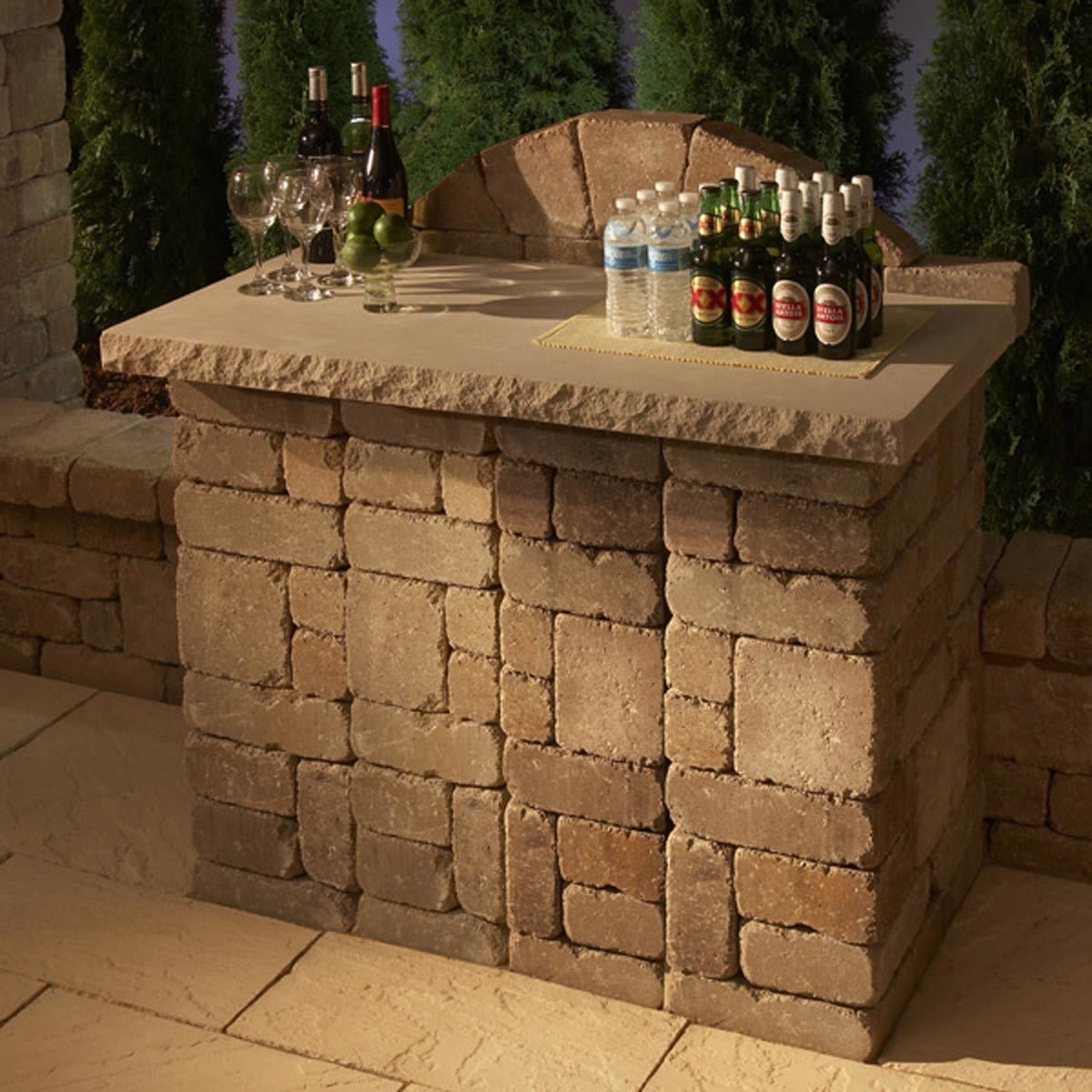 Concrete Paver patio Bar Kit