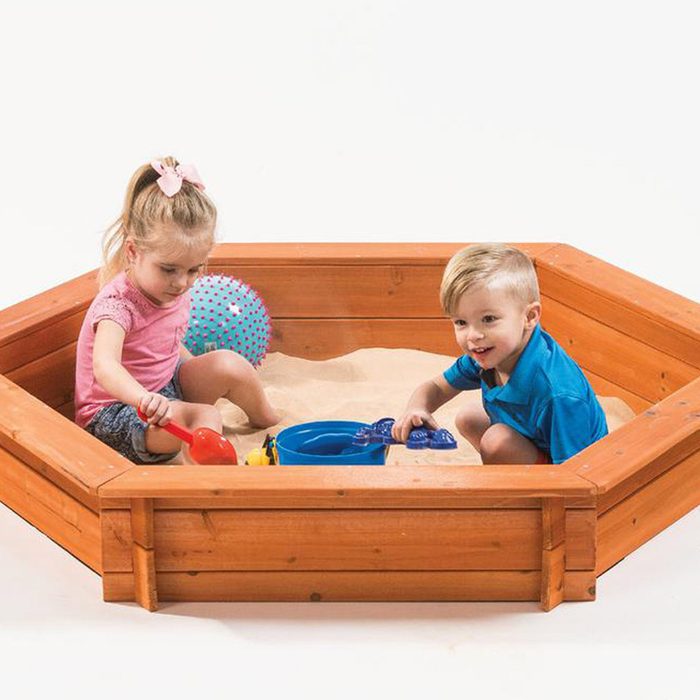 Cedar Hexagon Sandbox