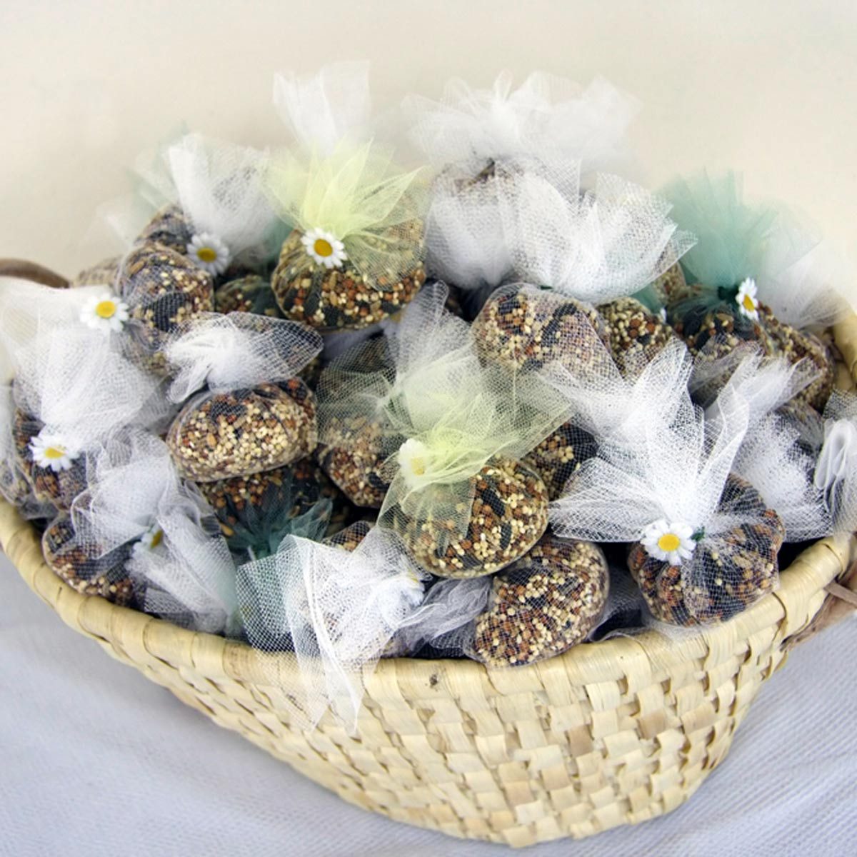 wedding bird seed confetti