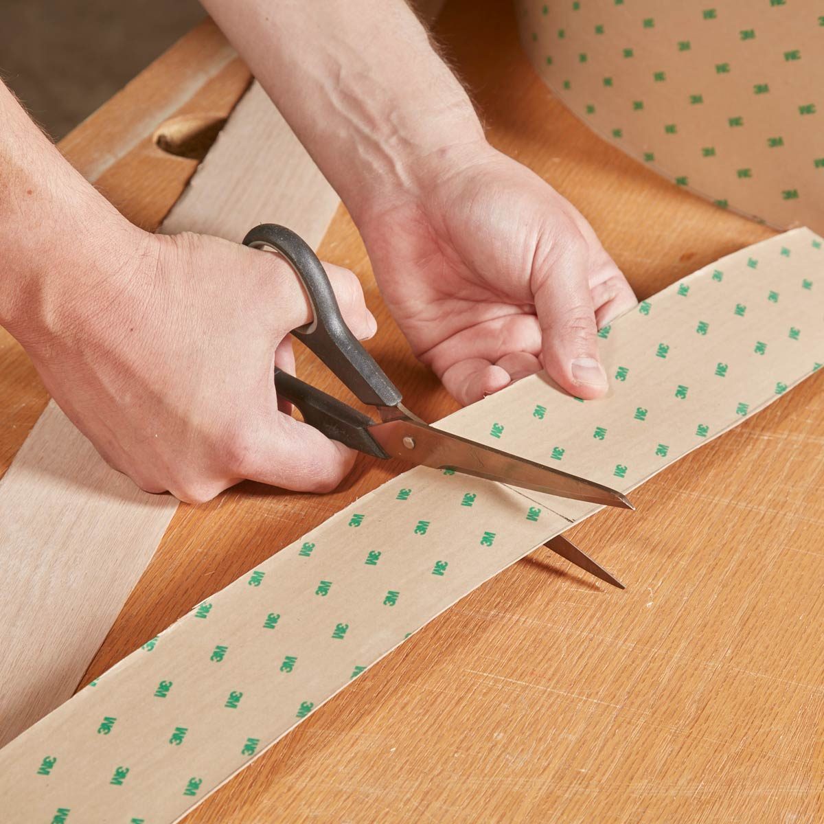 Floating Shelves Cut the veneer to size