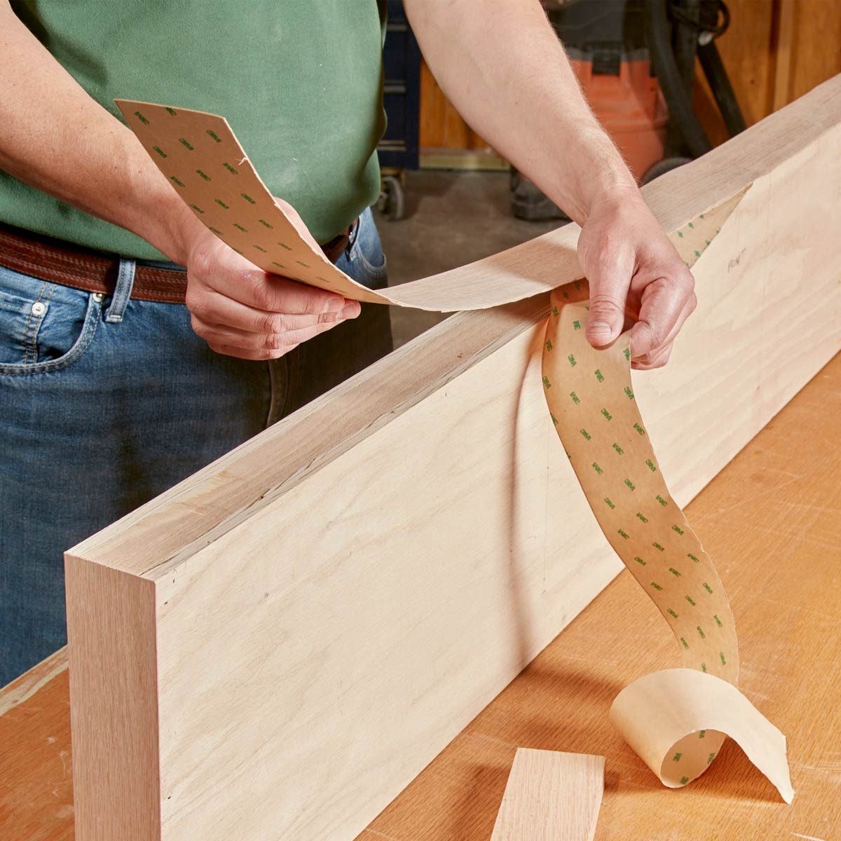 Floating Shelves Stick on the veneer