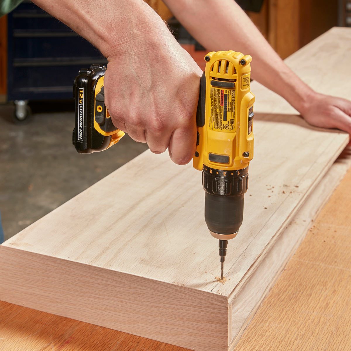 Floating Shelves drill holes for screws