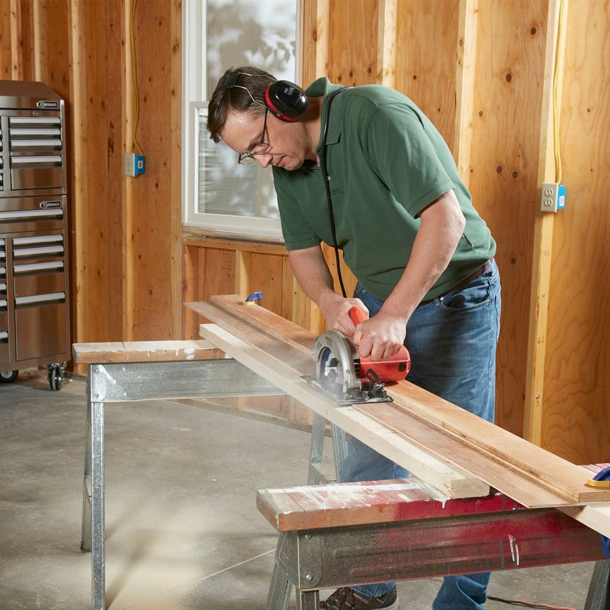 Floating Shelves cut the cleat to size