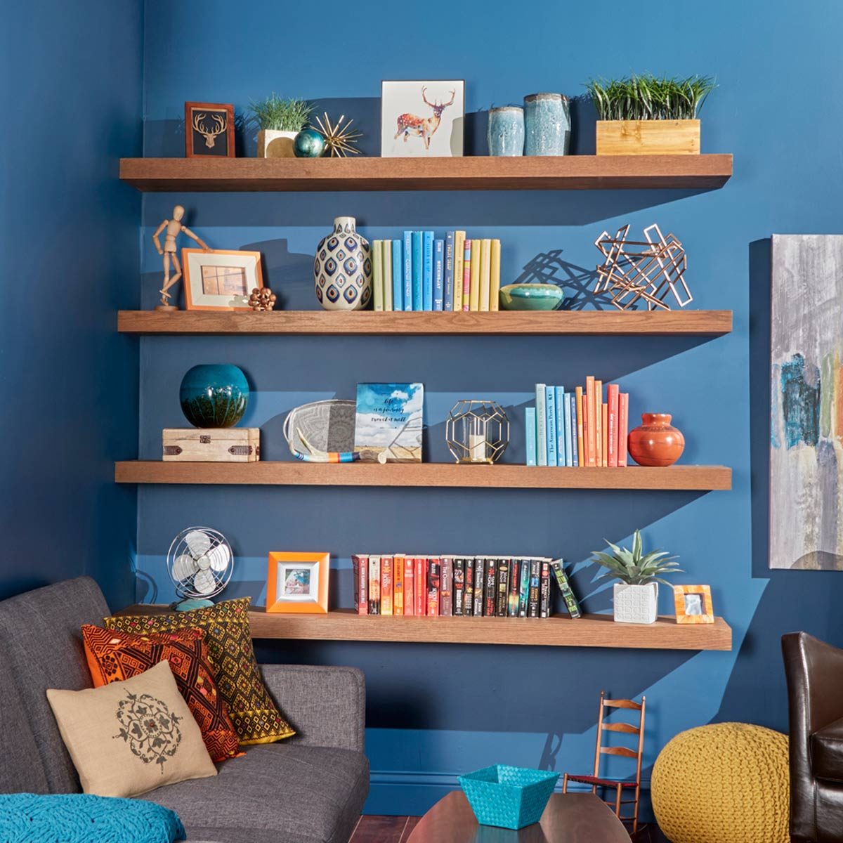 How to Build Simple Floating Shelves with Plywood and Veneer