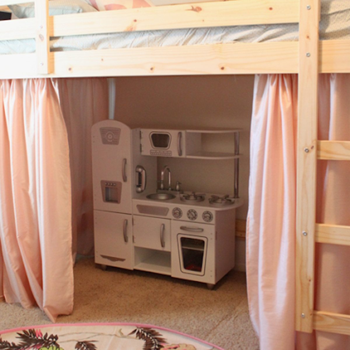 lofted bed