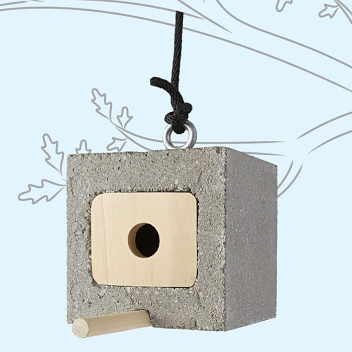 Cinder Block Bird House