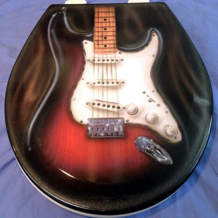 guitar toilet