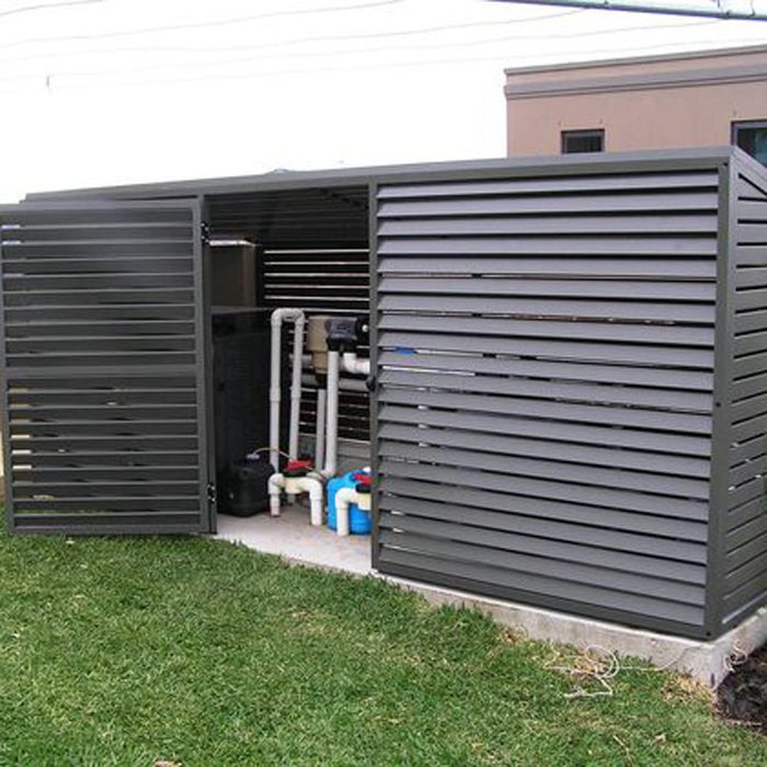 Hide AC Unit with a Well-Ventilated Structure