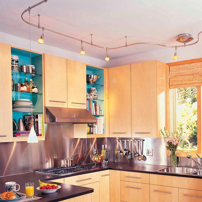 track lighting in kitchen