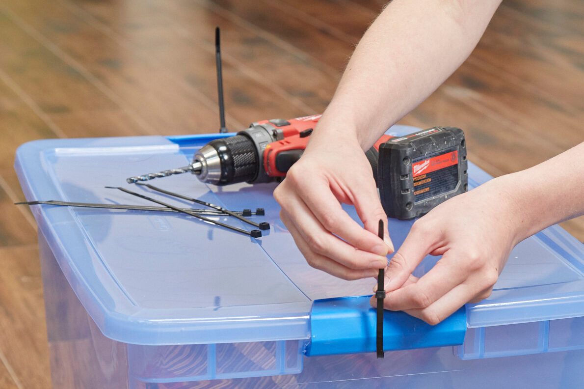 Zip Tie Plastic Moving Bins