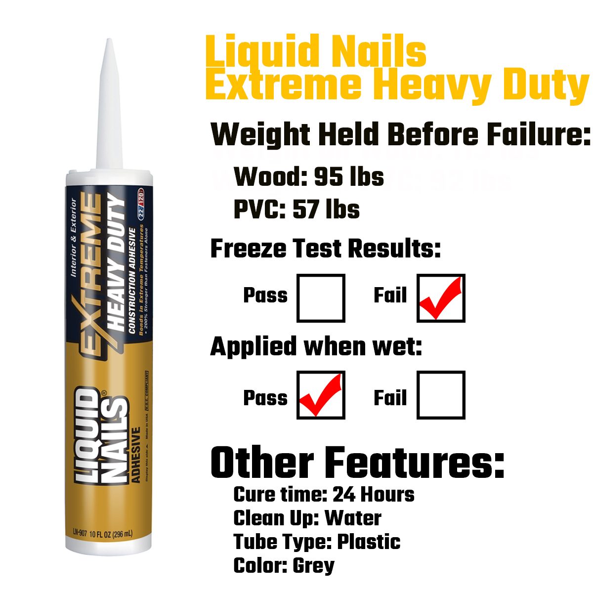 Liquid Nails Extreme Heavy Duty