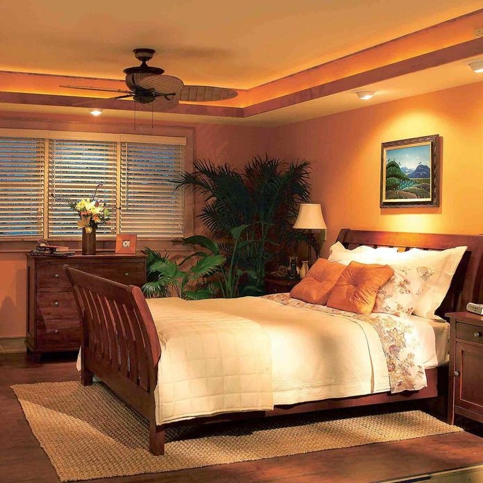 Bedroom makeover after soffit lights recessed lighting