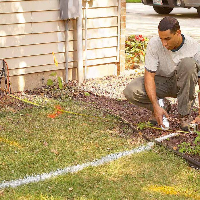 before brick and stone pathway