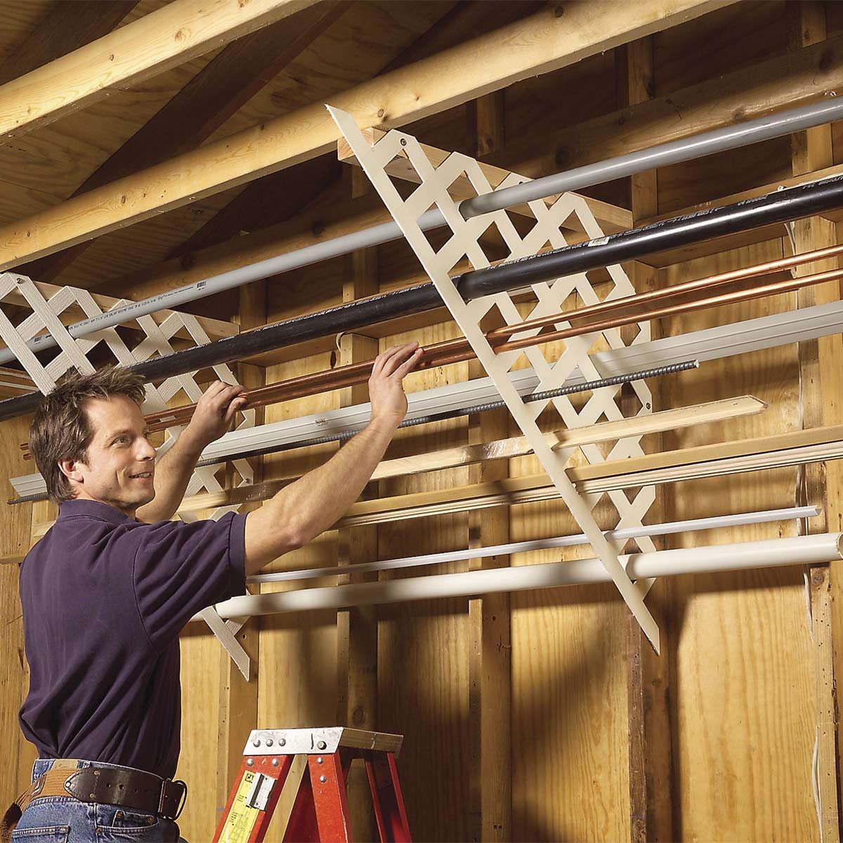 lattice garage rack