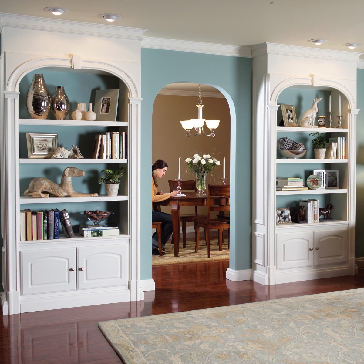 Wall Unit Bookshelves: Dress Up Your Bookcase with Trim