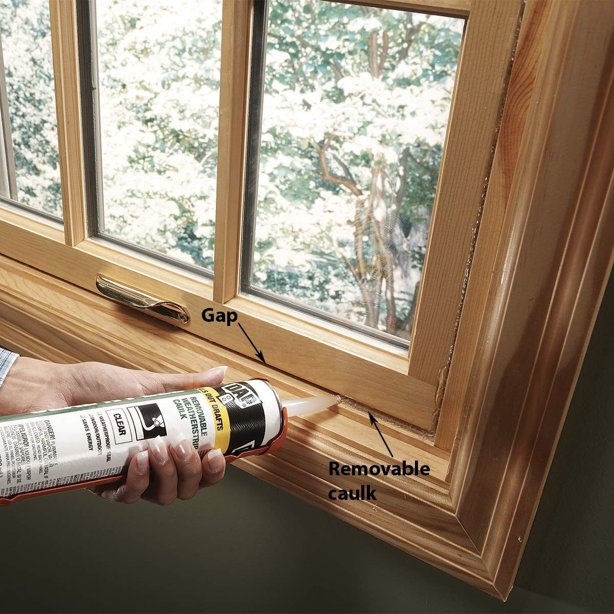 caulking windows