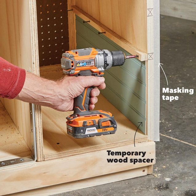 install drawer runners flip top bench