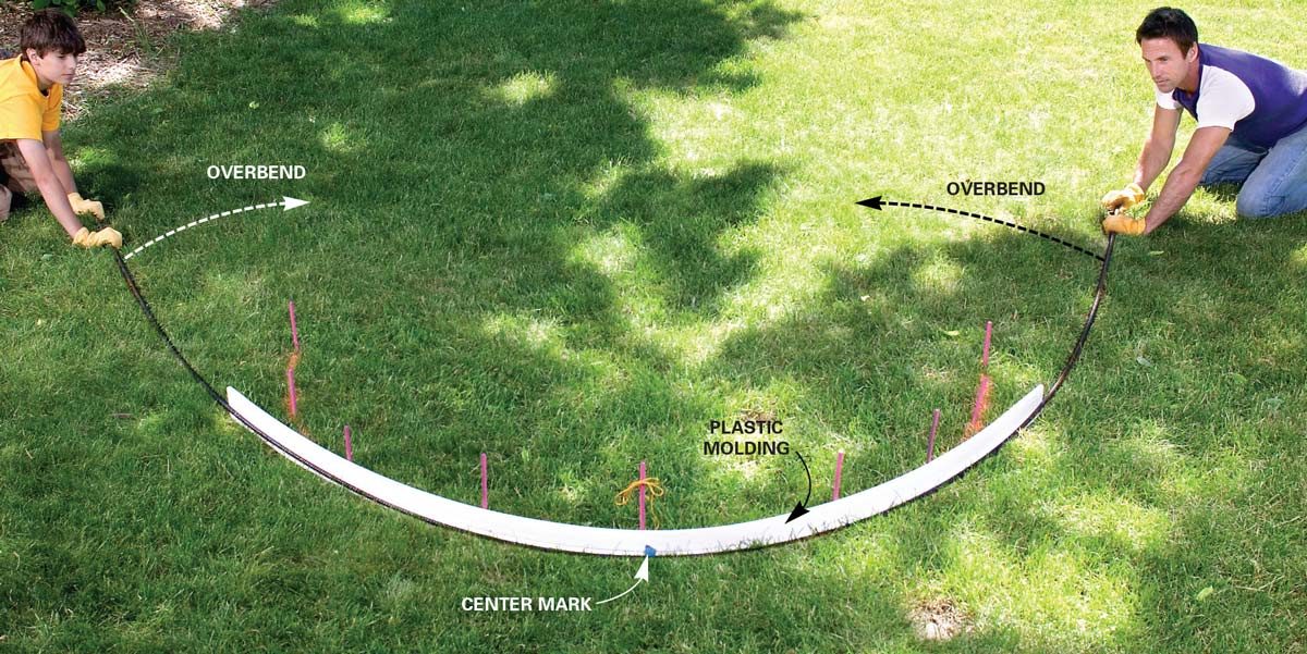bend rebar into arch shape