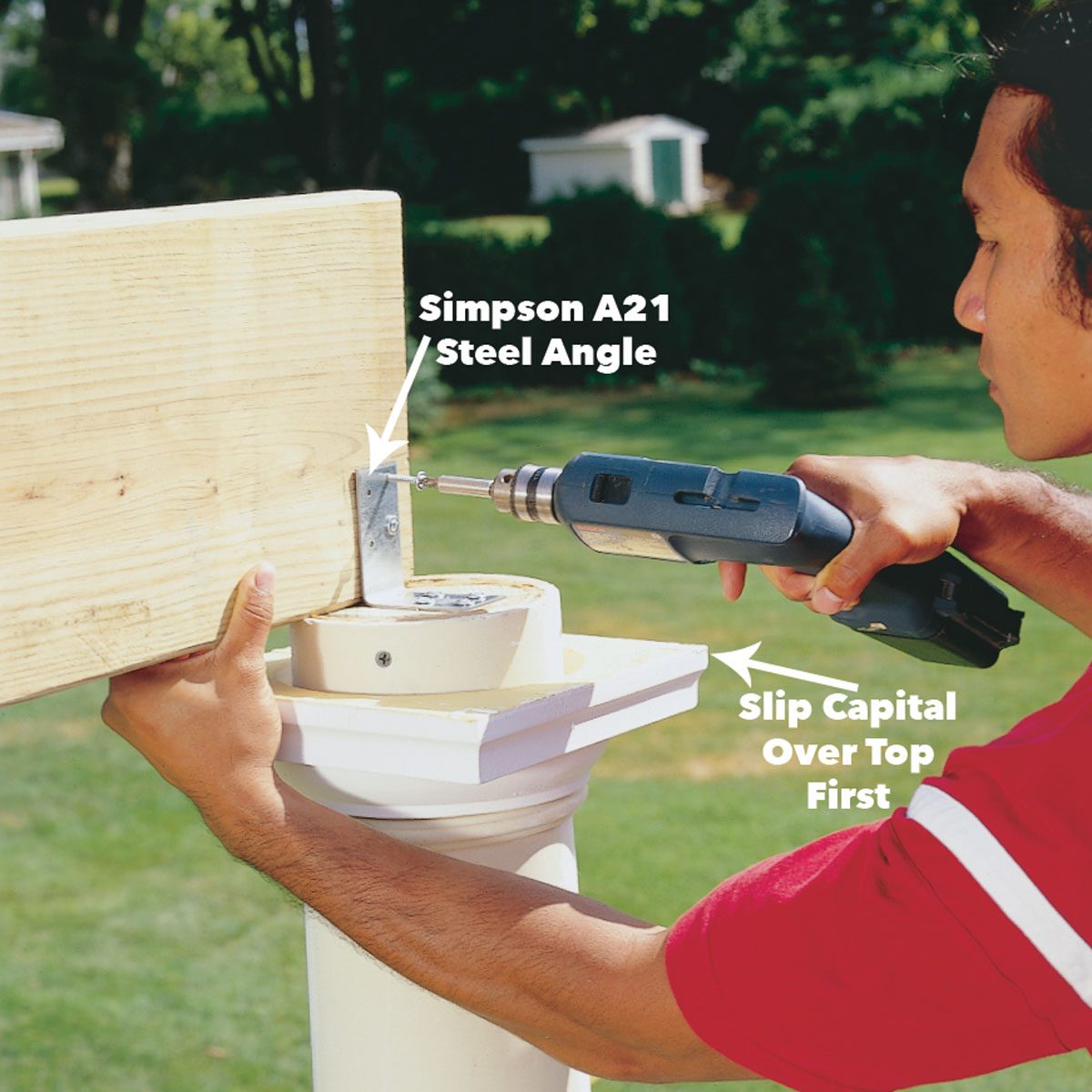 secure pergola beams