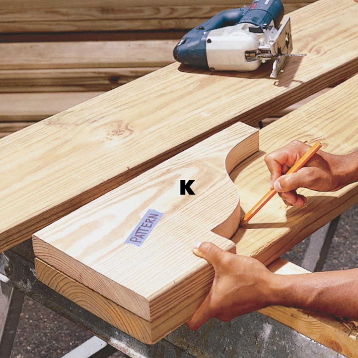 mark and cut rafter tails