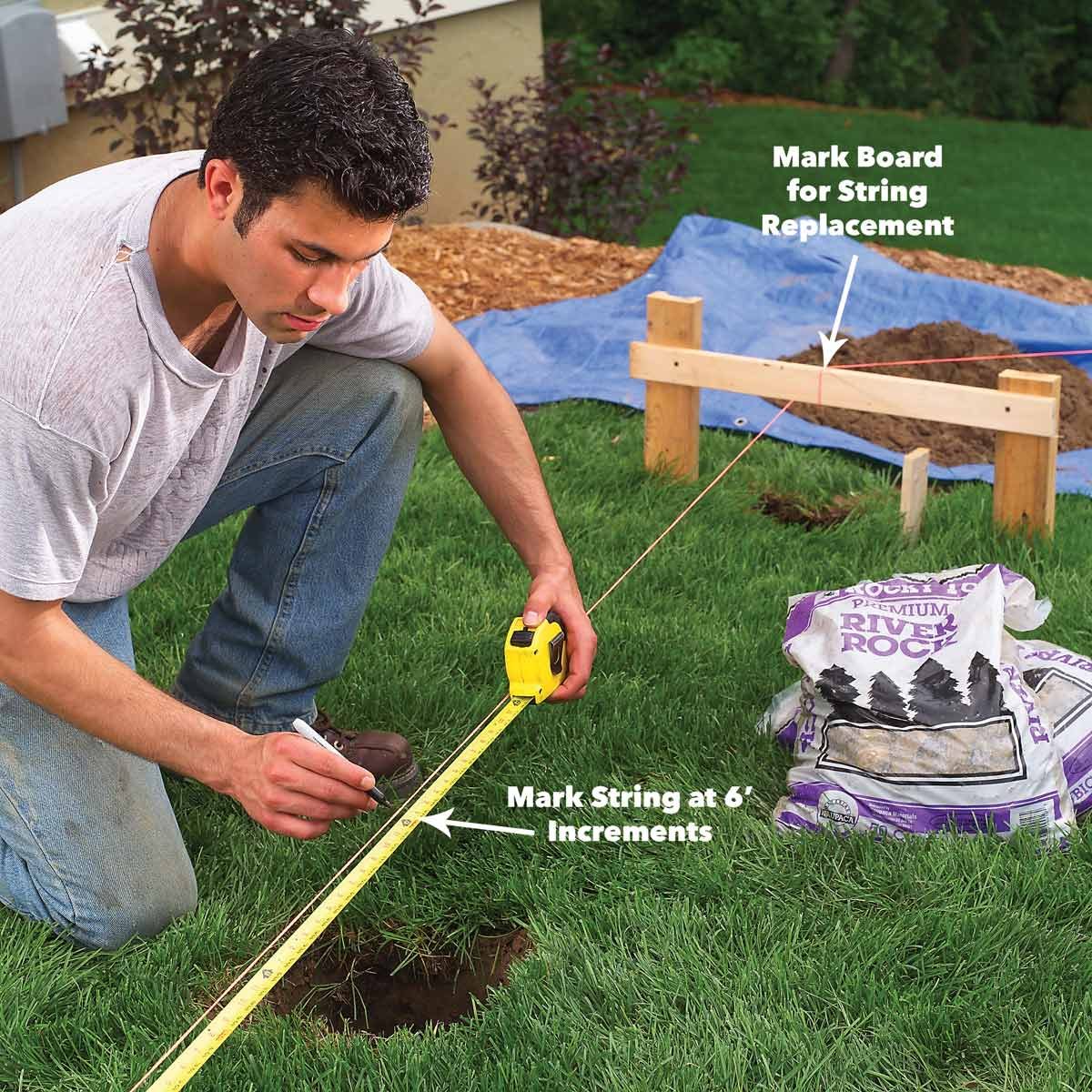fence post holes