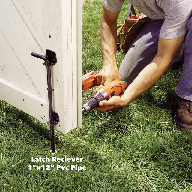 pvc pipe latch fence gate