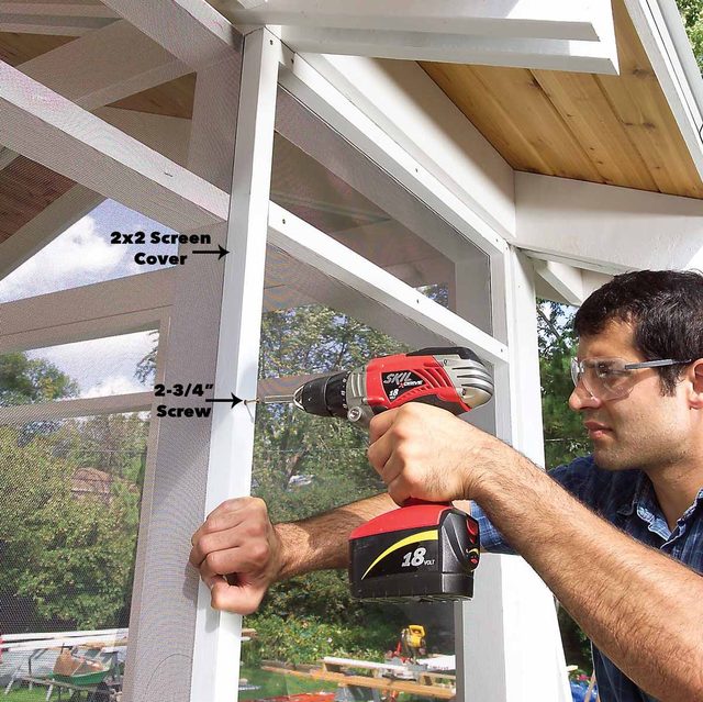 Attach 2x2s over the framing