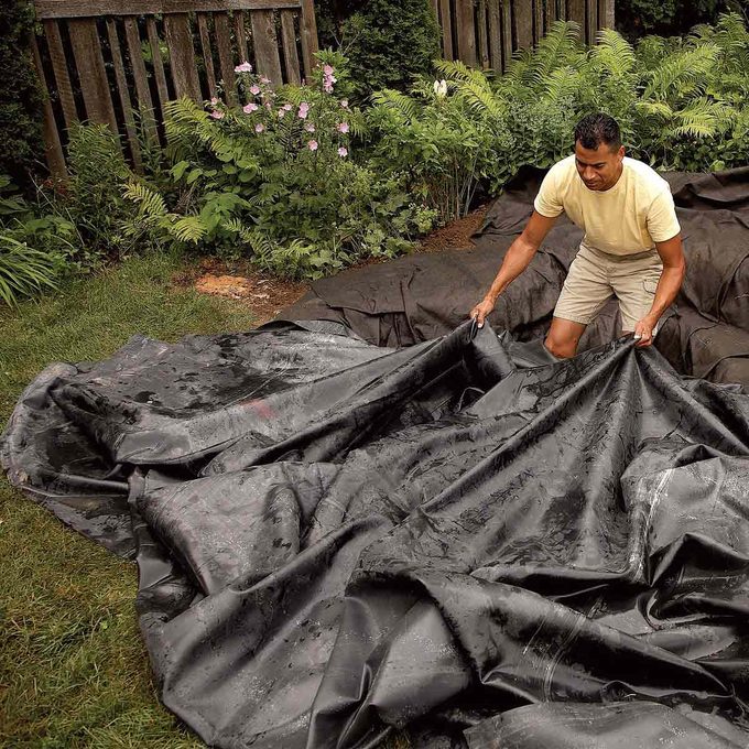 backyard fish pond liner