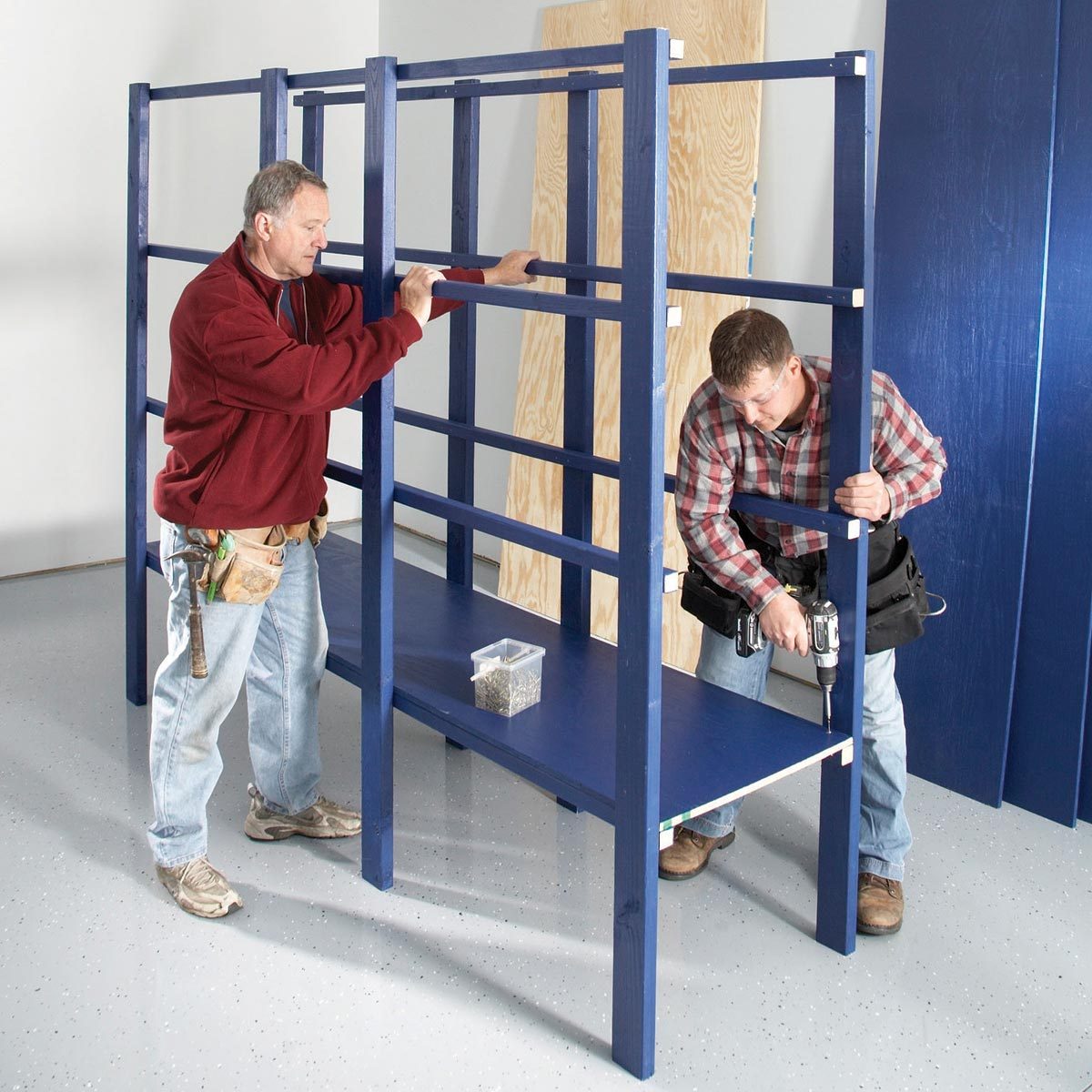 Installing the Garage shelves