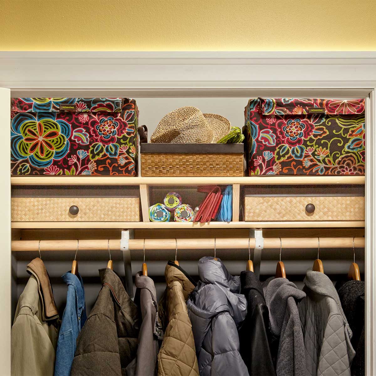 DIY closet shelves