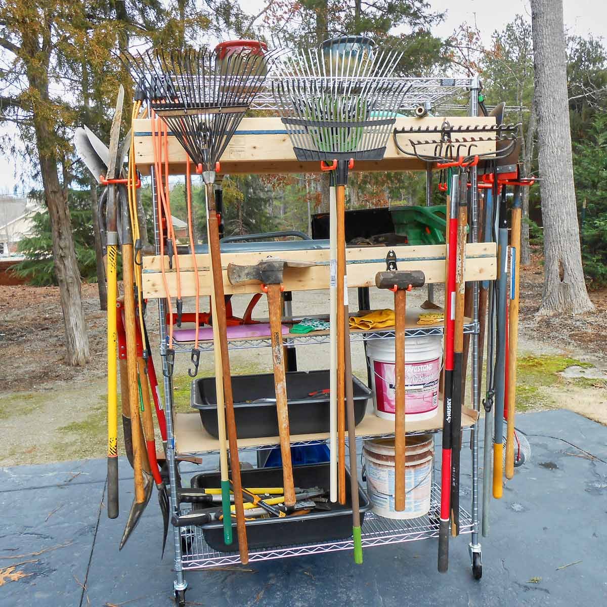 mega mobile storage rack garage storage