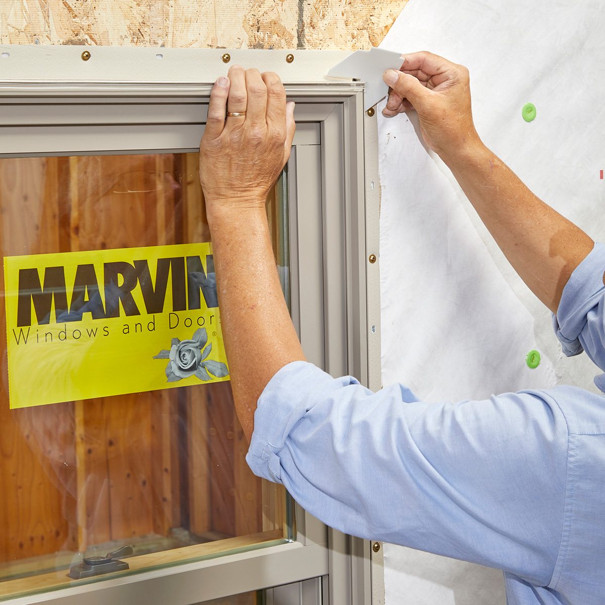 Adding corner gaskets during a window install | Construction Pro Tips