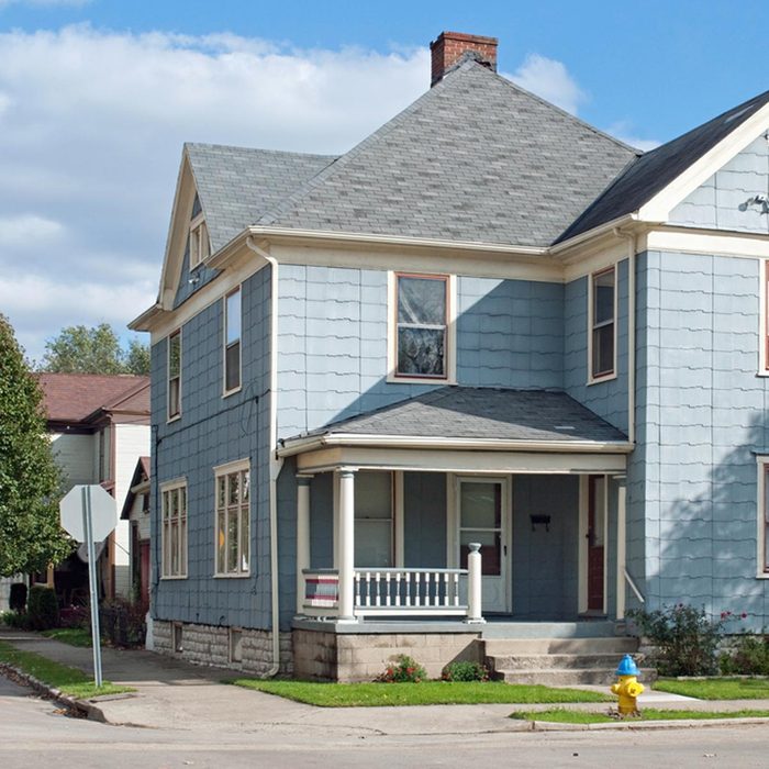 house on the corner of the street