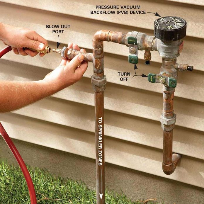 winterize sprinkler system
