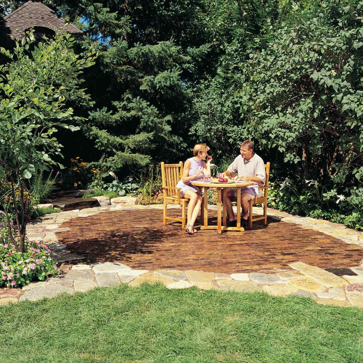 How to Build a Stone and Brick Patio for Your Backyard