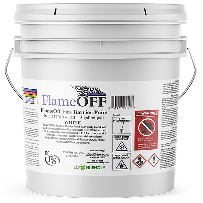 Fire retardant coatings Bucket of fire Retardant coating | Construction Pro Tips