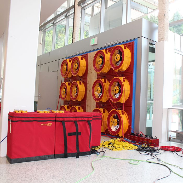 Commerical Blower Door Test | Construction Pro Tips