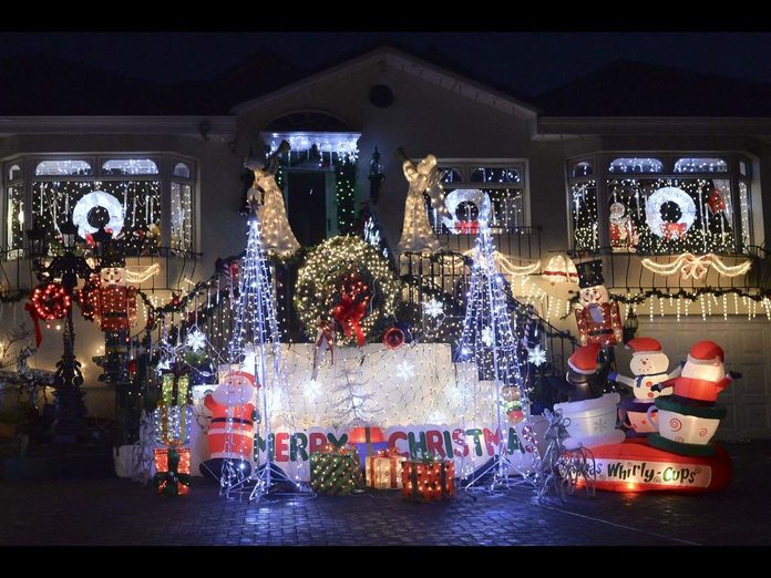 Dalkey Ireland Christmas lights