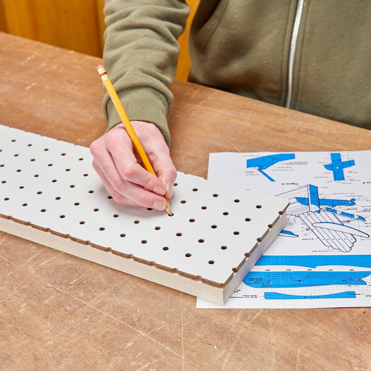 pegboard grid template HH