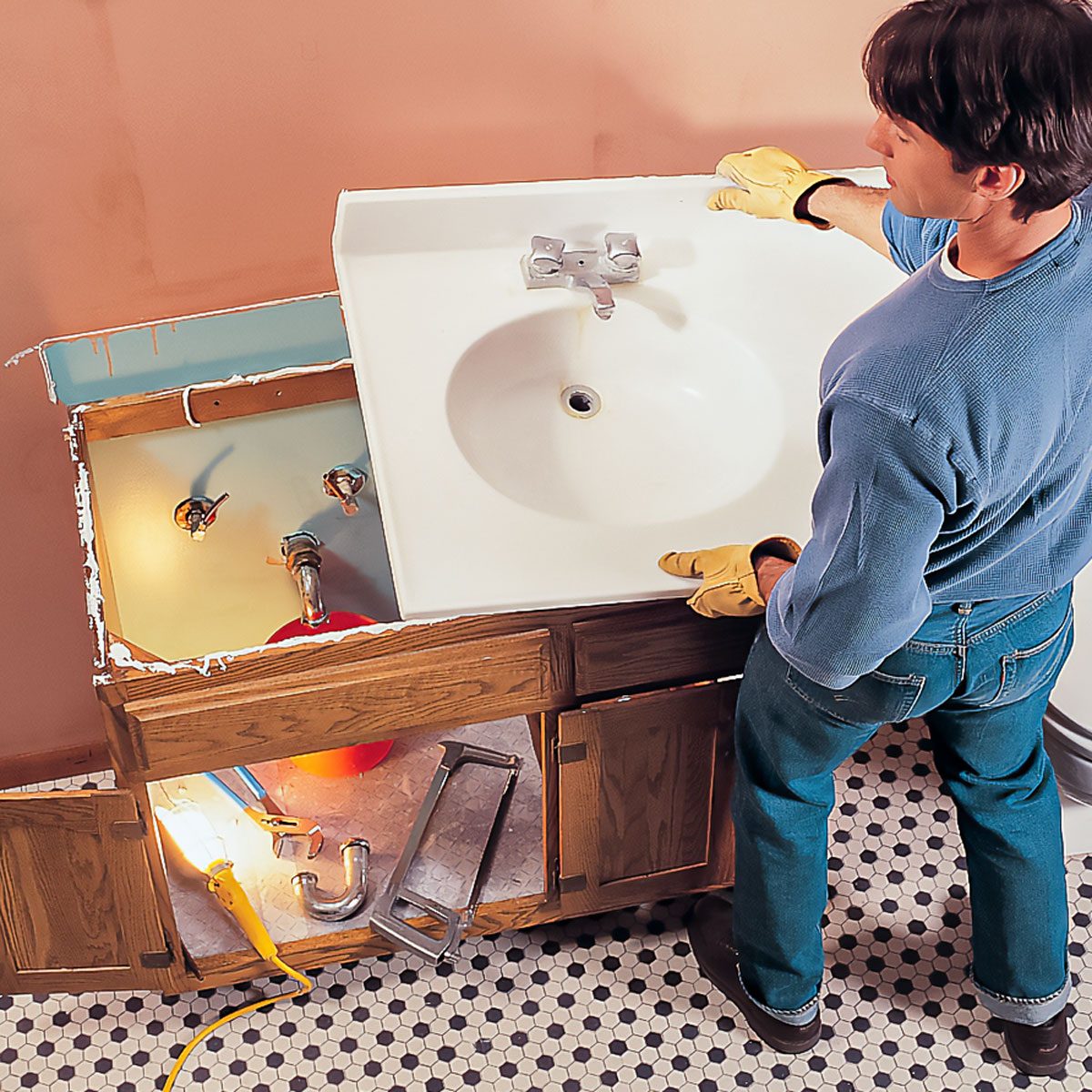 How To Install A Pedestal Sink