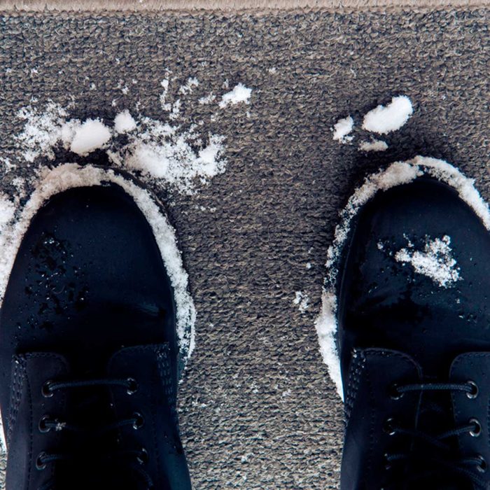 snow drop zone mat in garage