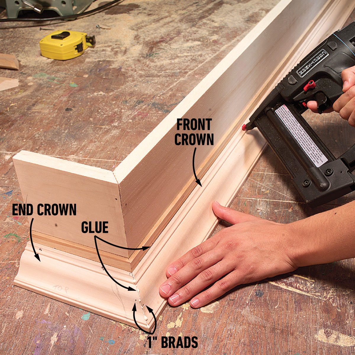 Finish Installing The Crown Molding