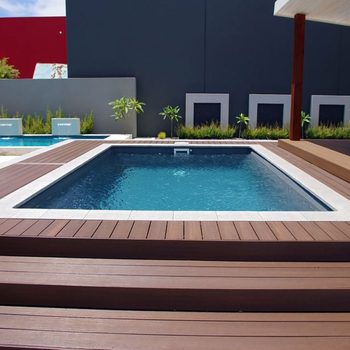 NewTechWood around an outdoor pool