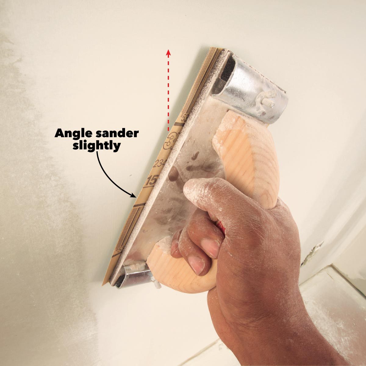 drywall sanding angle sander slightly