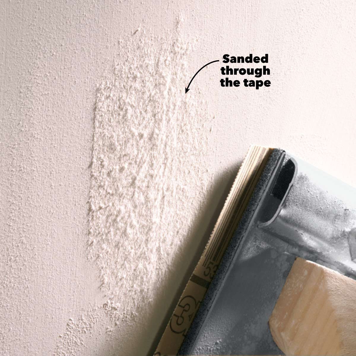 drywall sanding avoid over sanding