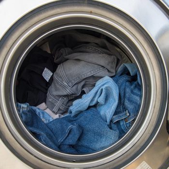 Laundry machine at work