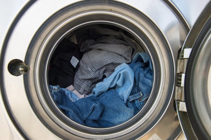 Laundry machine at work