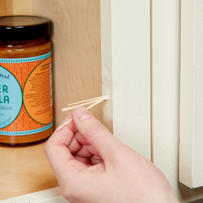 HH toothpicks to renew stripped screw holes