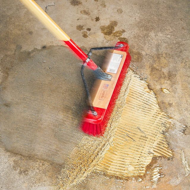 Sweeping Dust with Broom